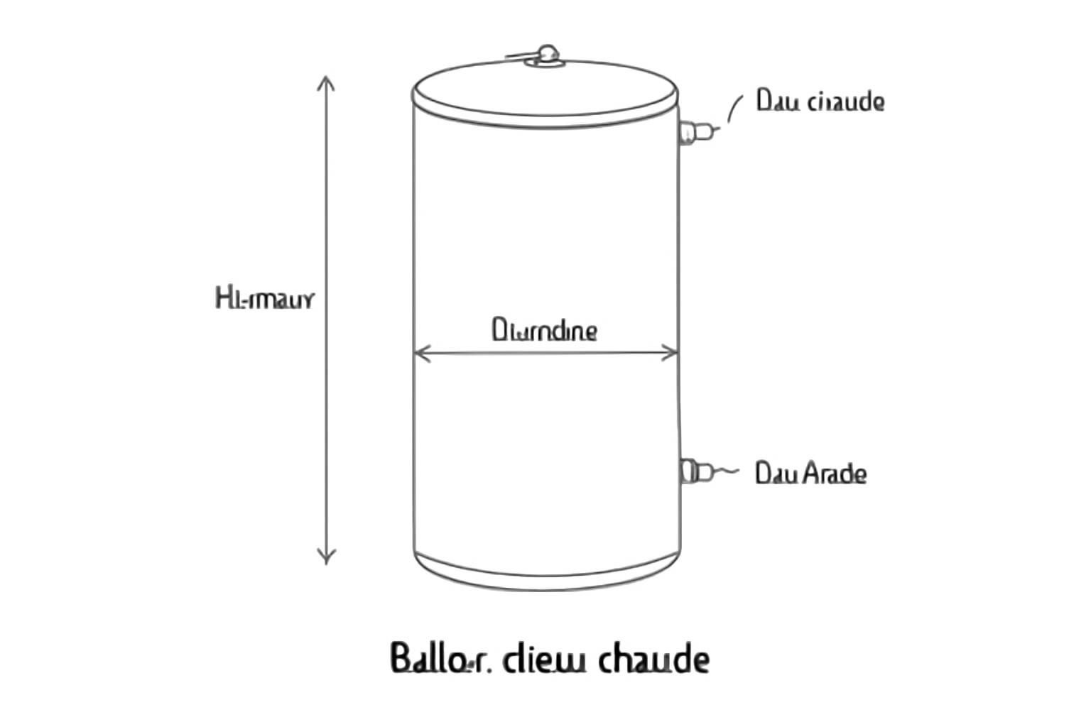 découvrez les dimensions standards d'un ballon d'eau chaude pour mieux choisir et installer votre équipement de chauffage d'eau.